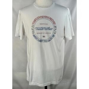 Travis Mathew Pima Cotton Logo American T-Shirt White Mens L